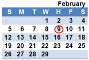 February 2012 Calendar