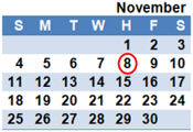 November 2012 Calendar
