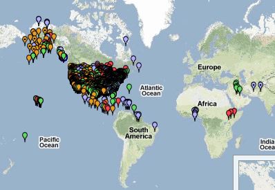 CORS coverage map