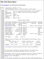 land surveying ngs info about us national geodetic survey ngs data sheets