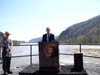 Charlie Challstrom at the Harpers Ferry dedication ceremony
