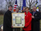 Curt Summer, Dave Doyle, Alan Dragoo, Kat Imhoff and David Holland with original field map