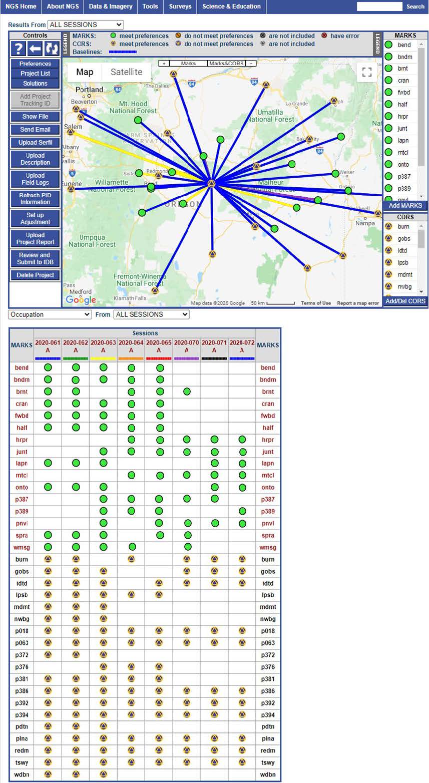 Example project which includes RTN base stations as user marks in OP