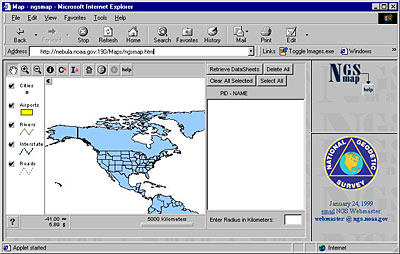 Map Server Home Page image