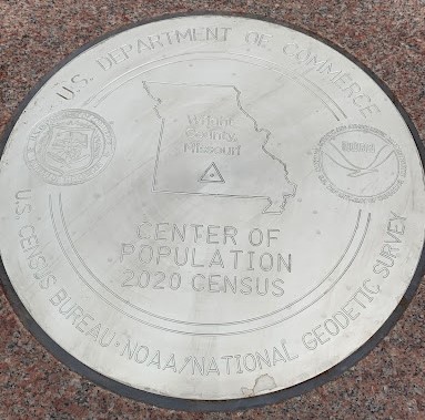 U.S. Center of Population: 2020 Commemorative Mark